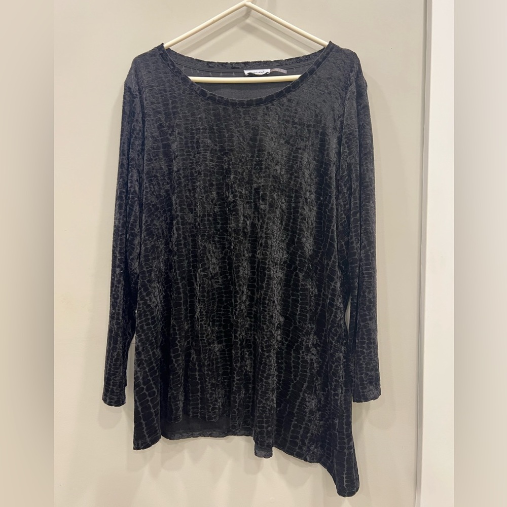 Calvin Klein, women’s top, waterfall CUT